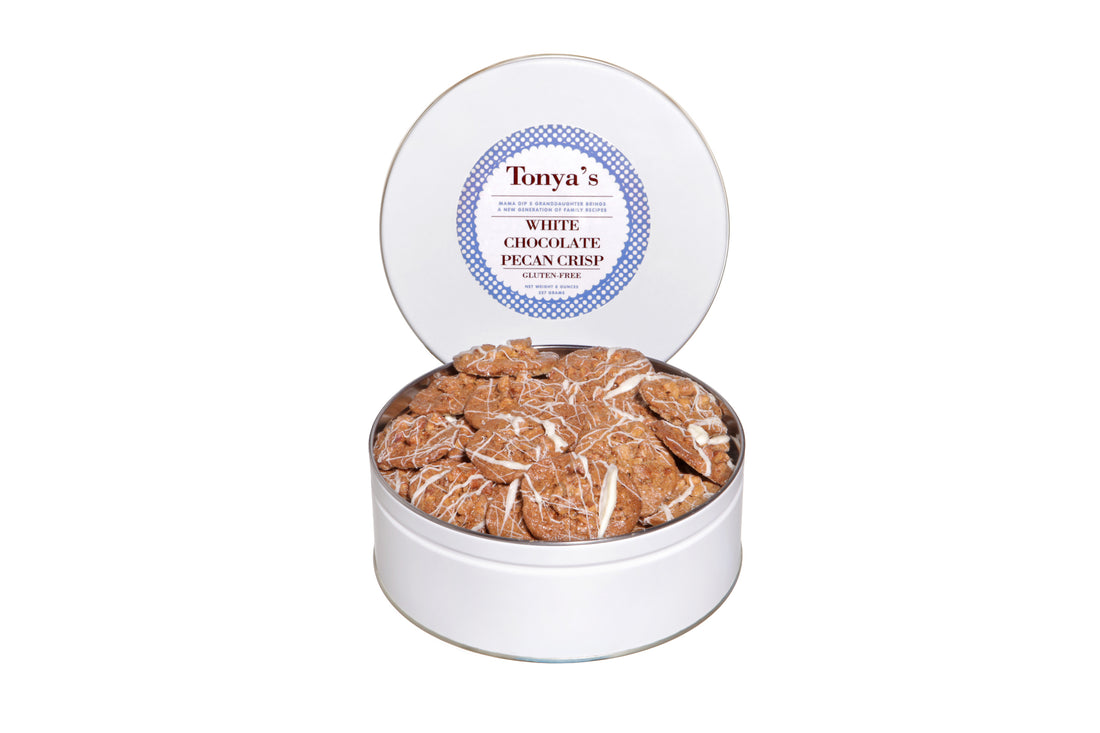 White Chocolate Pecan Crisp Gift Tin